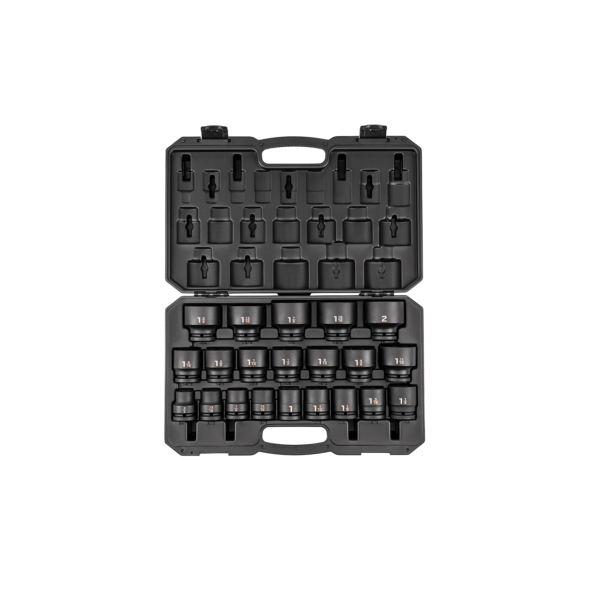 TEKTON 3/4 Inch Drive Shallow 6-Point Impact Socket Set with Case, 21-Piece (3/4 - 2 in.) | SID93301